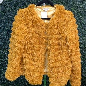 Mustard Fringe Jacket